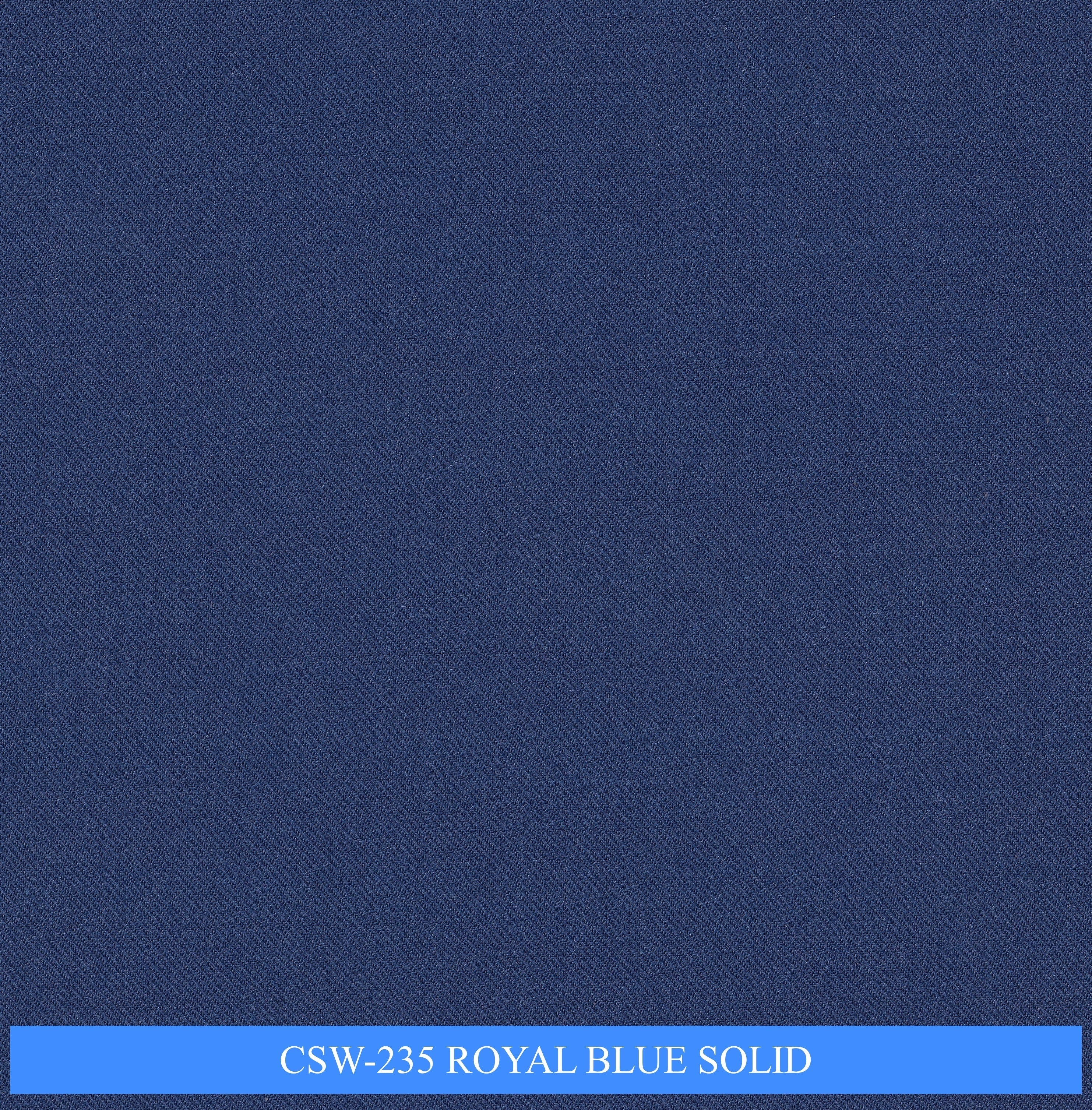 CSW-235/V3-19154 Royal Blue Solid Vest Fabric