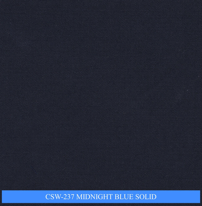 CSW-237/V3-19156 Midnight Blue Solid Pants Fabric