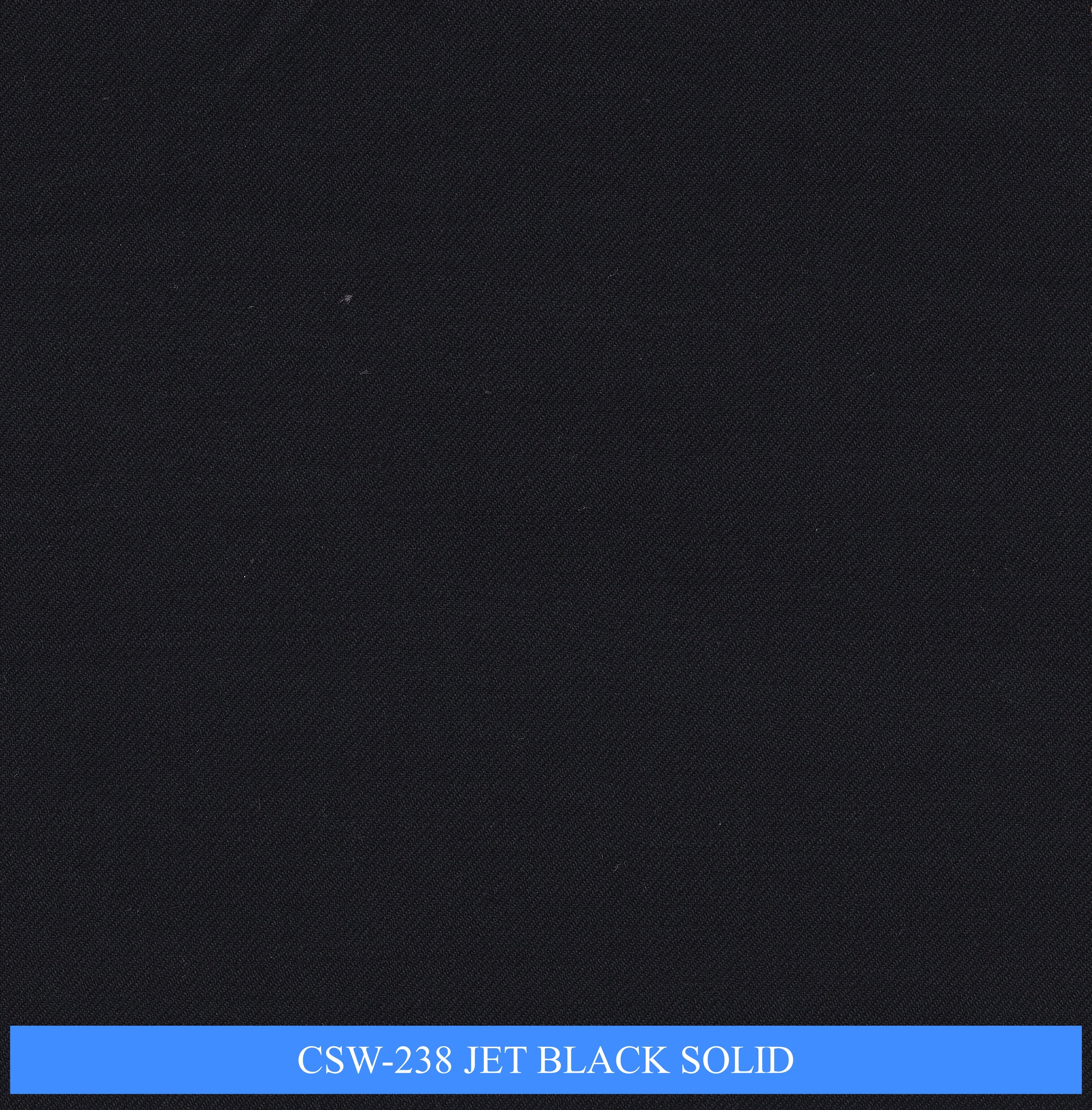 CSW-238/V3-19157 Jet Black Solid Pants Fabric