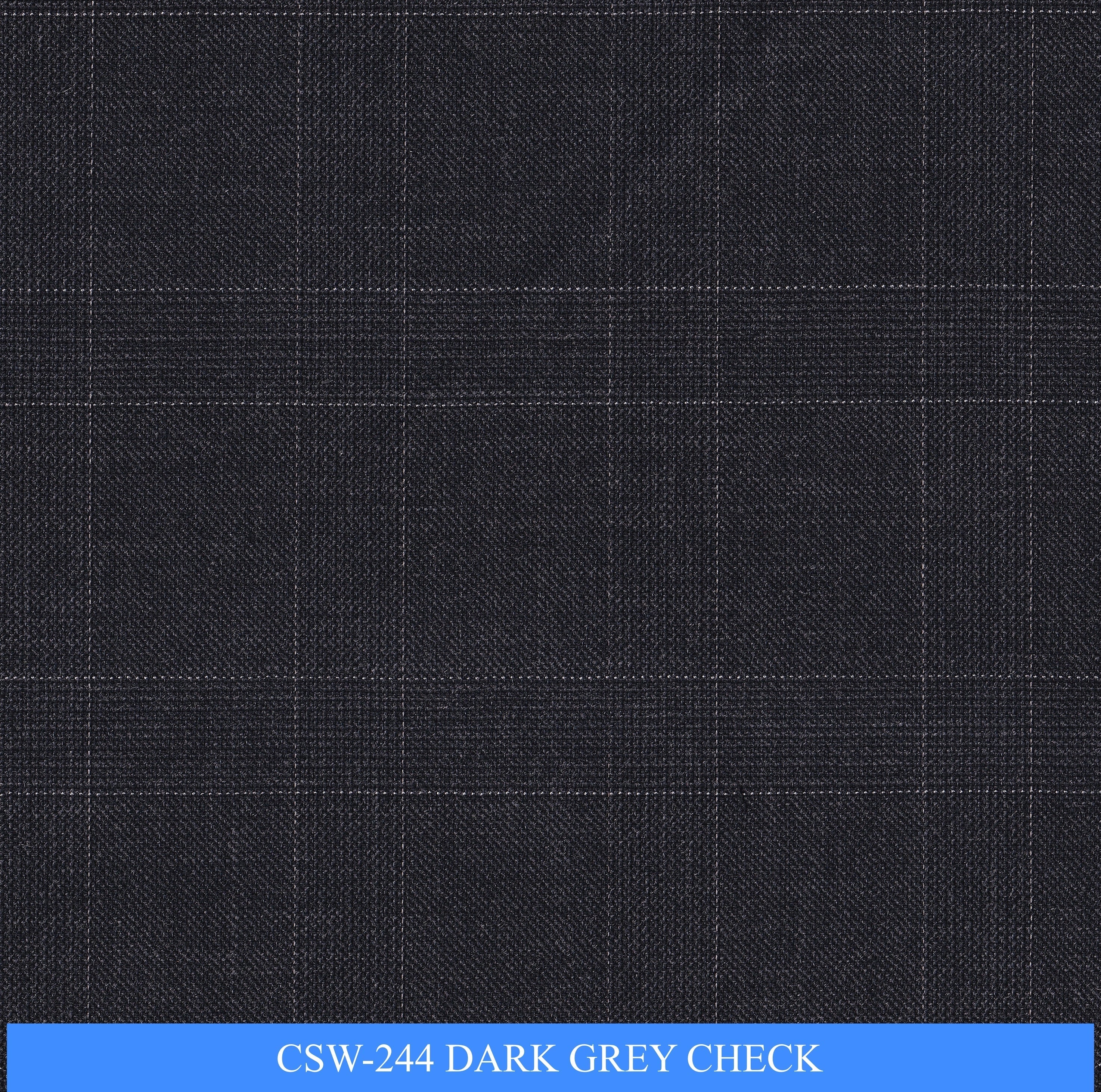CSW-244/V3-19163 Dark Grey Check Pants Fabric