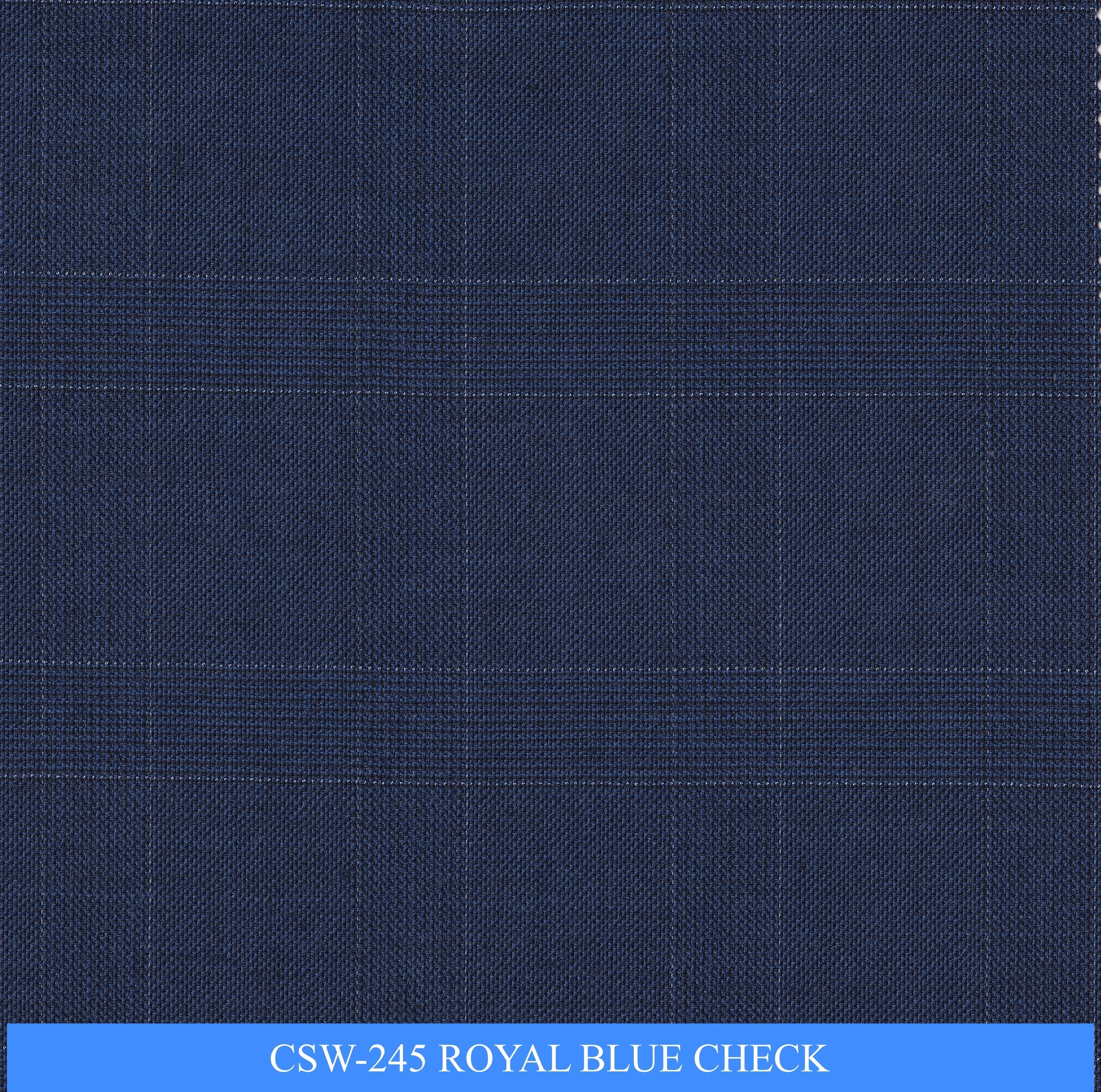 CSW-245/V3-19164 Royal Blue Check Pants Fabric