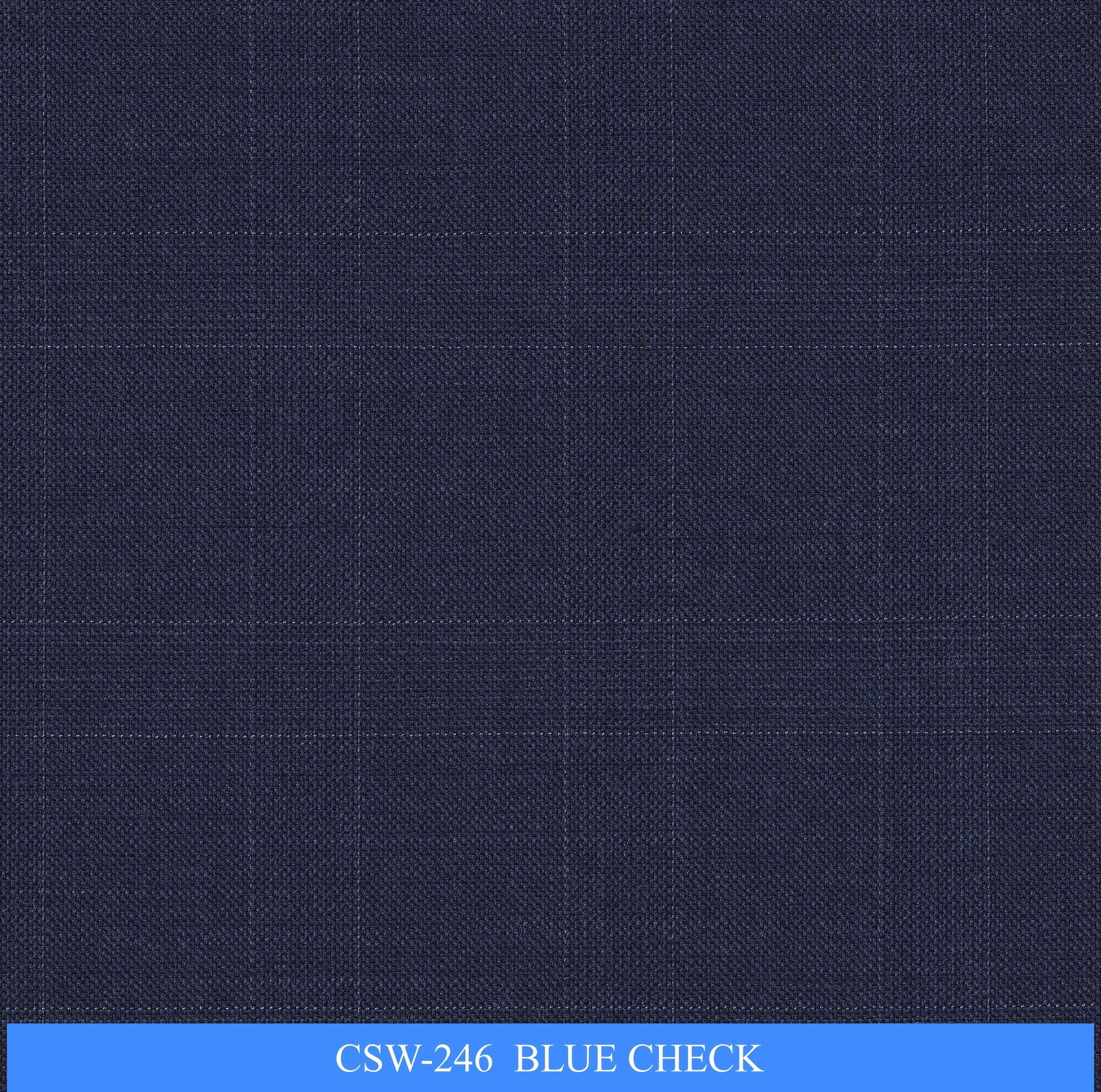 CSW-246/V3-19165 Blue Check Vest Fabric