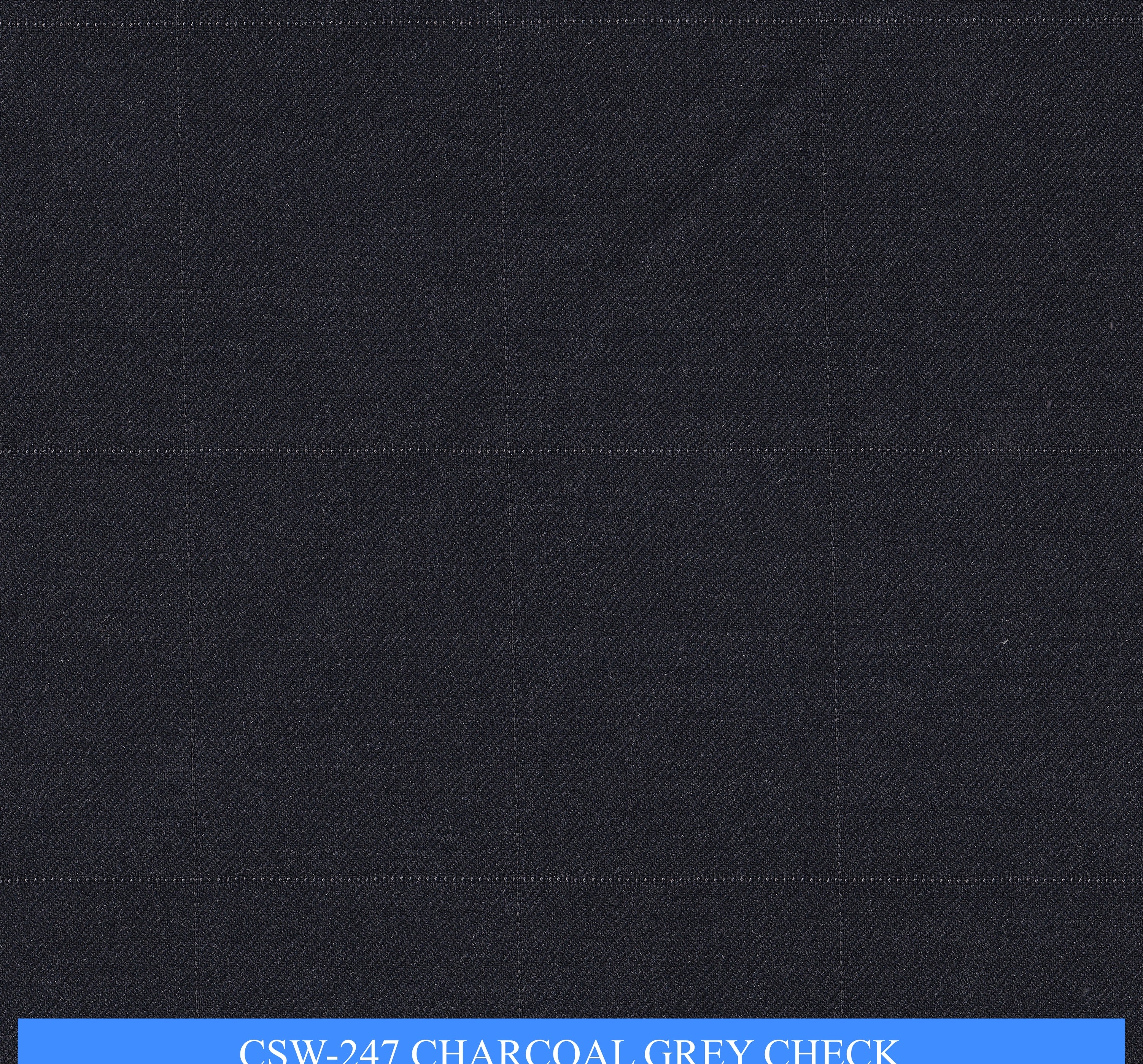 CSW-247/V3-19166 Charcoal Grey Check Vest Fabric