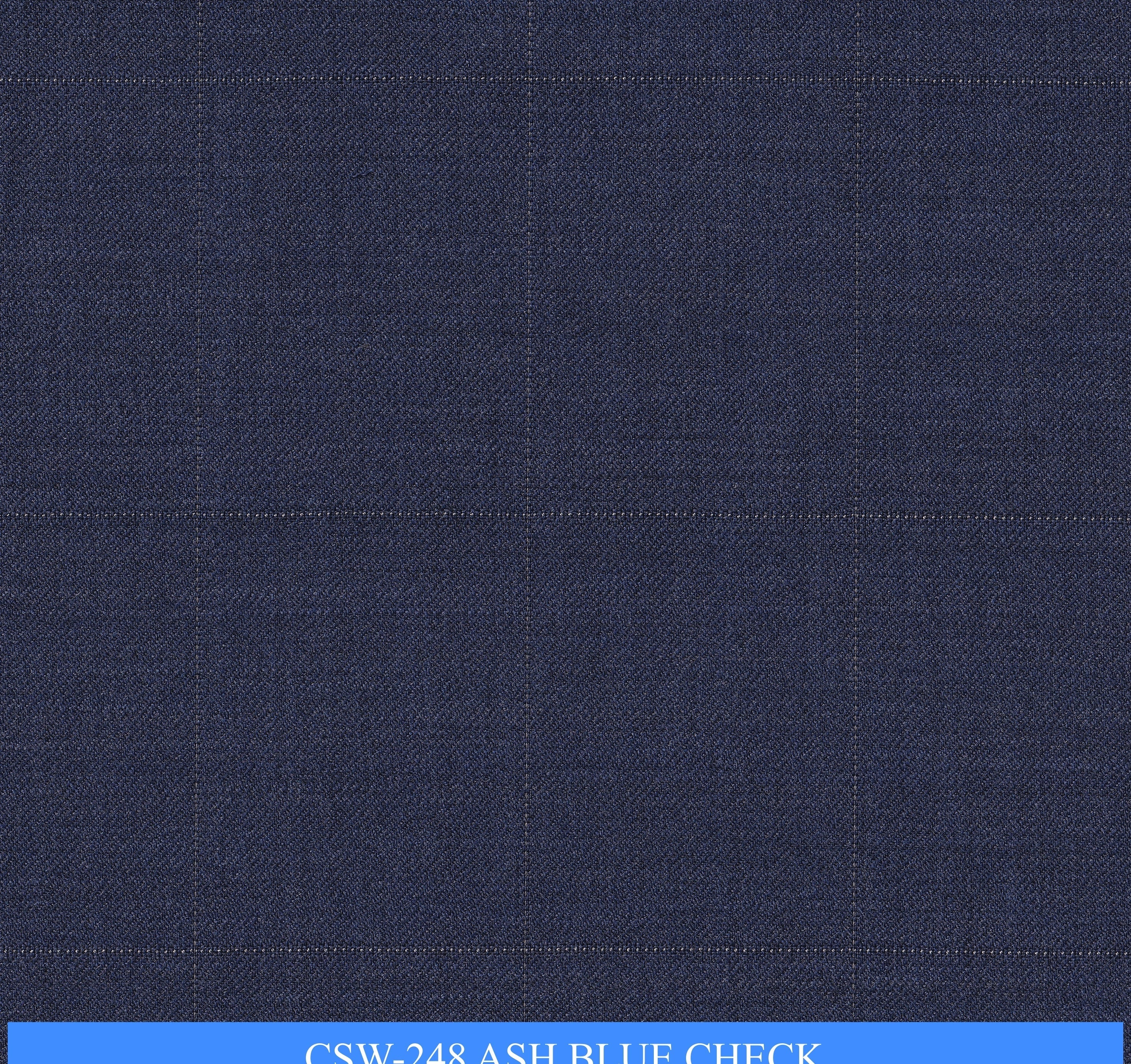 CSW-248/V3-19167 Ash Blue Check Pants Fabric