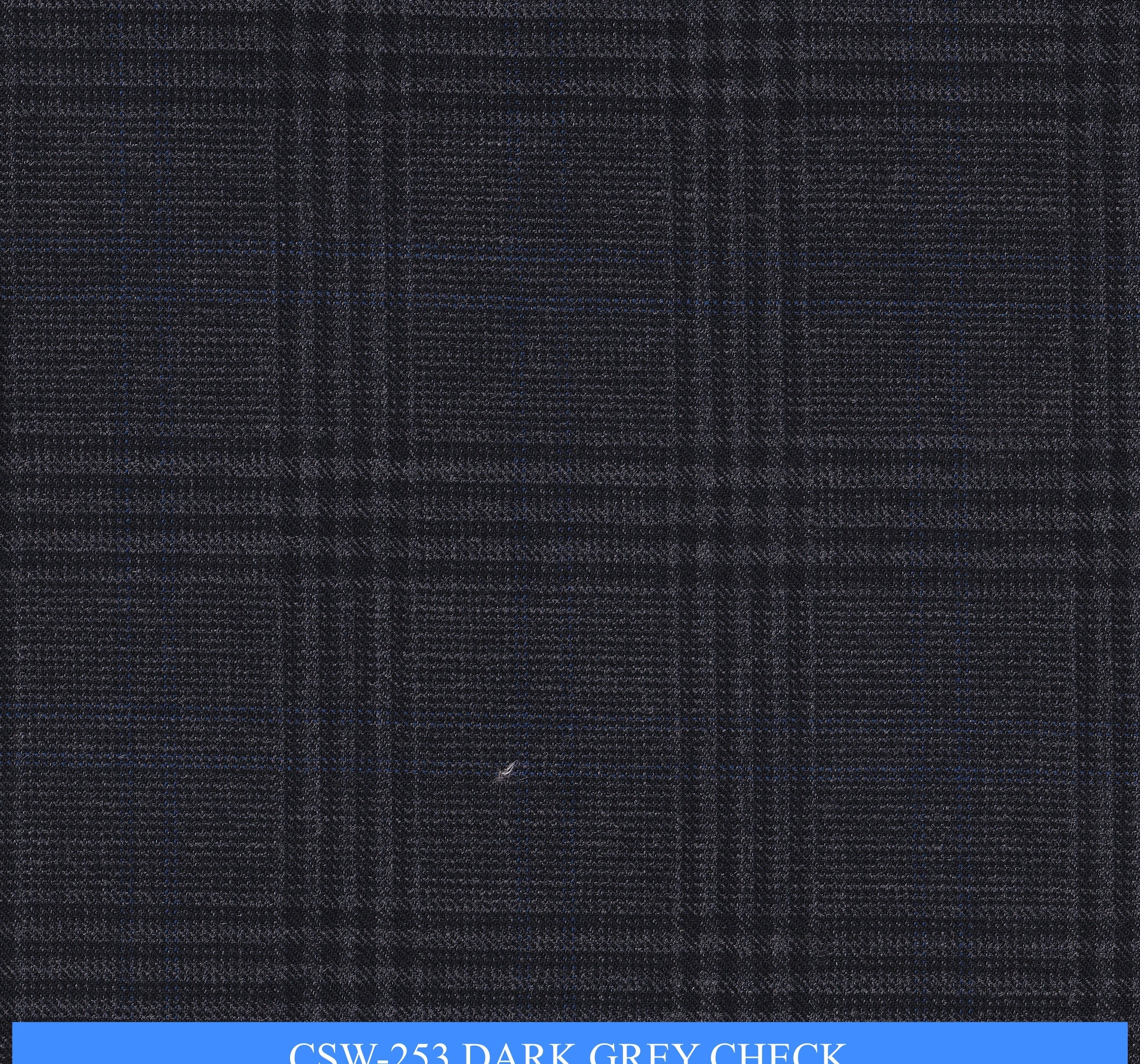 CSW-253/V3-19172 Dark Grey Check Vest Fabric
