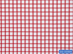 D2-33500 White With Red Check Shirting Fabric