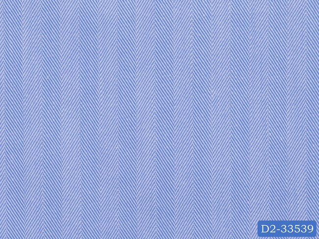 D2-33539 Blue Herringbone Shirting Fabric