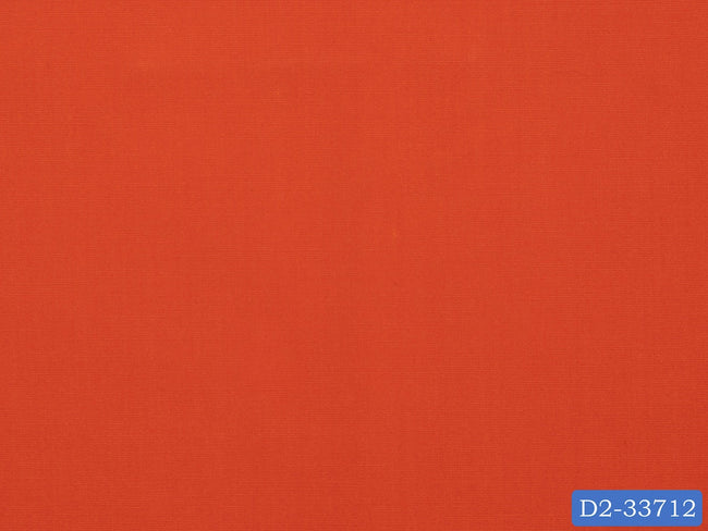 D2-33712 Orange Solid Shirting Fabric