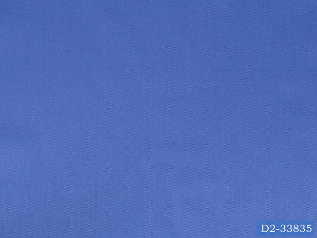 D2-33835 French Blue Solid Shirting Fabric