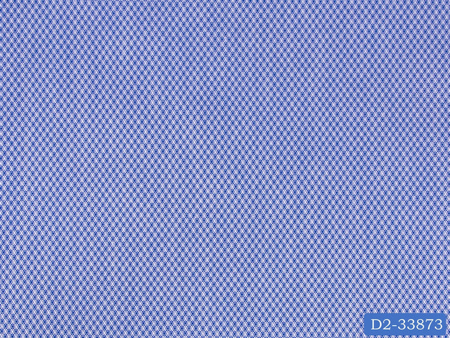D2-33873 White And Navy Diamond Texture Shirting Fabric