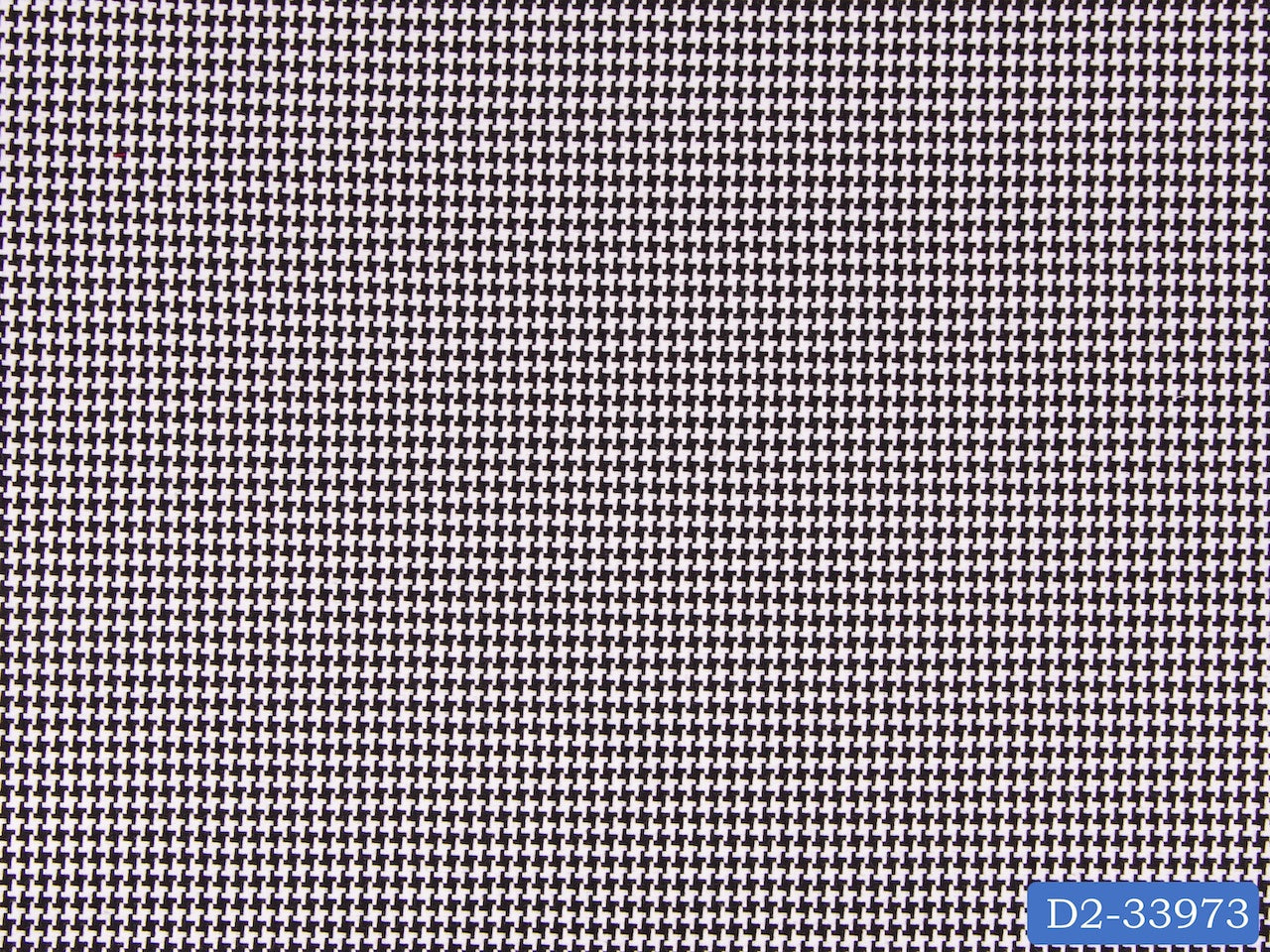 D2-33973 White And Black Houndstooth Shirting Fabric