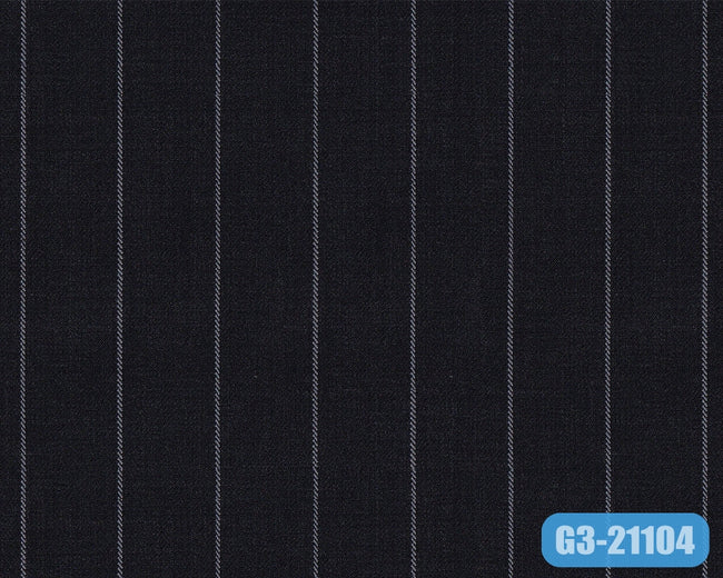 72653/G3-21104 Dark Grey Chalk Stripe Jacket Fabric