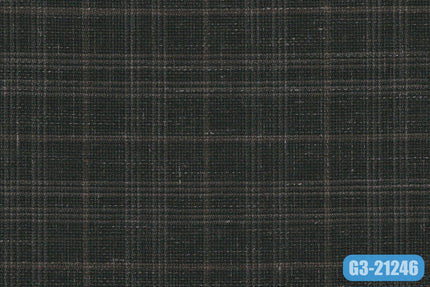 GS7827/G3-21246 Green With Tan Check Jacket Fabric