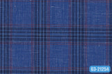 GS7835/G3-21254 Blue With Navy & Red Check Jacket Fabric