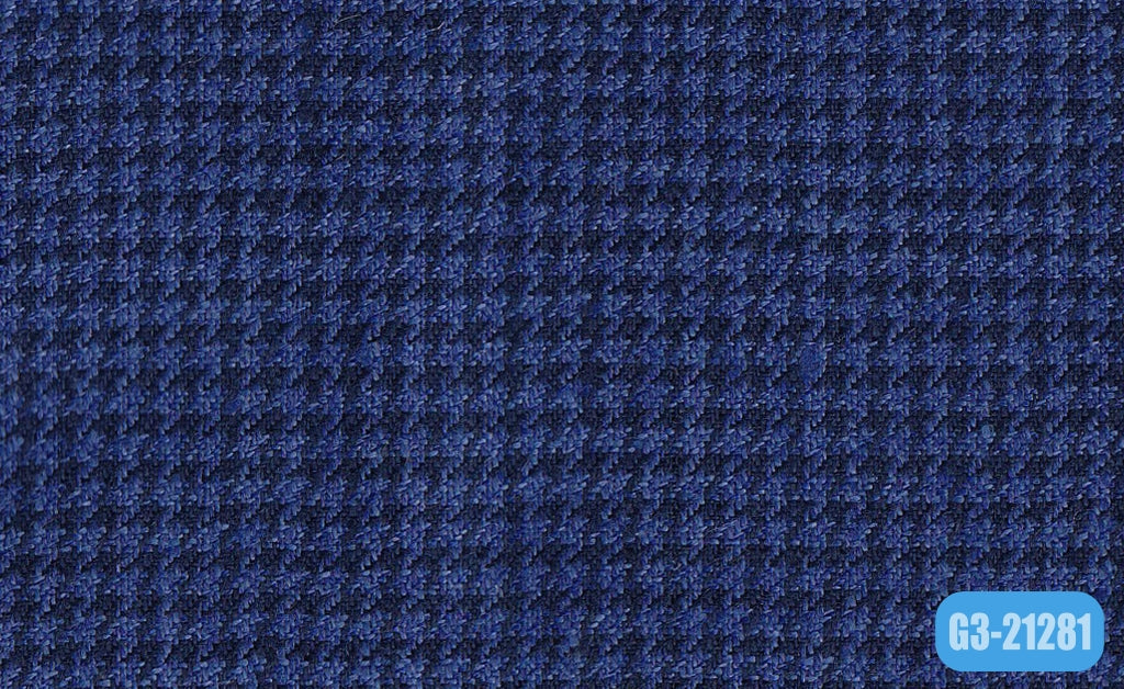 LH251-2/G3-21281 Blue and Dark Blue Small Houndstooth Pants Fabric