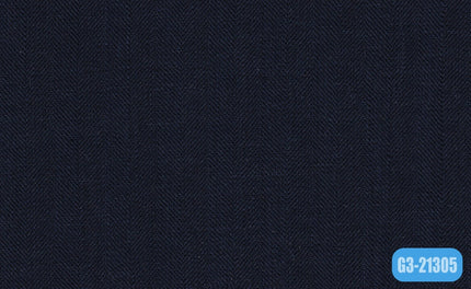 LH255-7/G3-21305 Navy Herringbone Jacket Fabric
