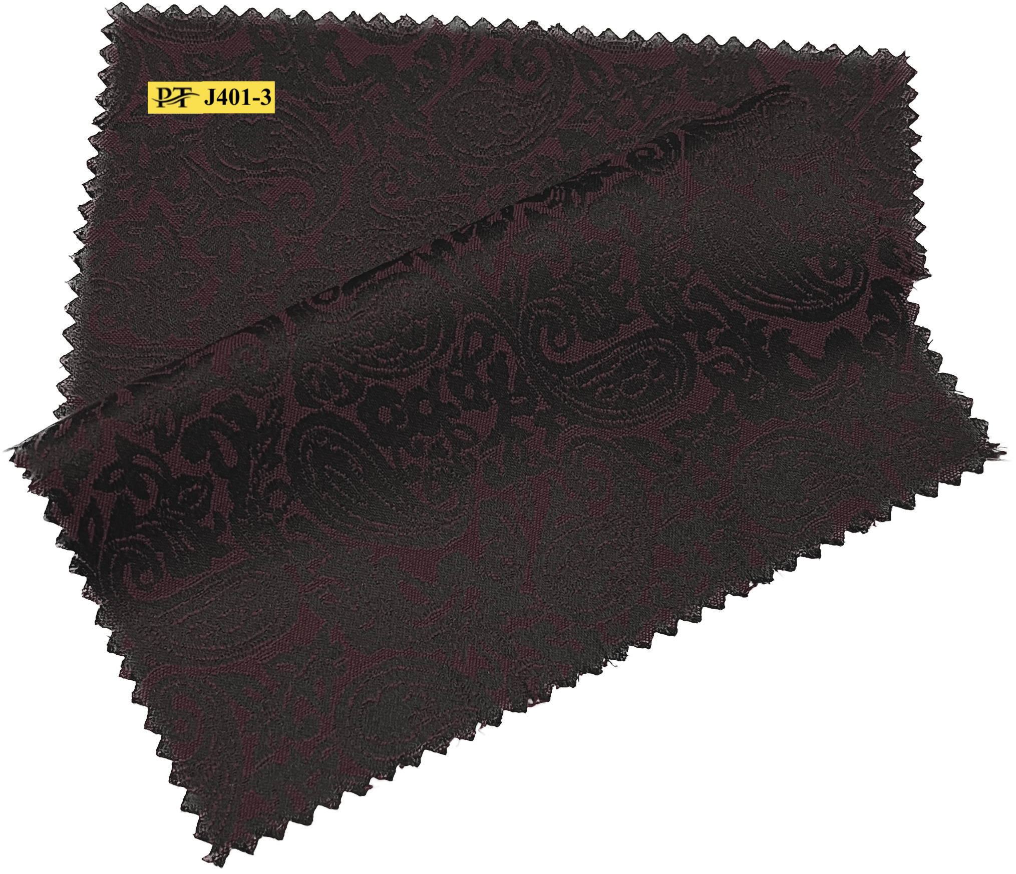 J401-3/P2-22005 Burgundy Jacquard Pants Fabric