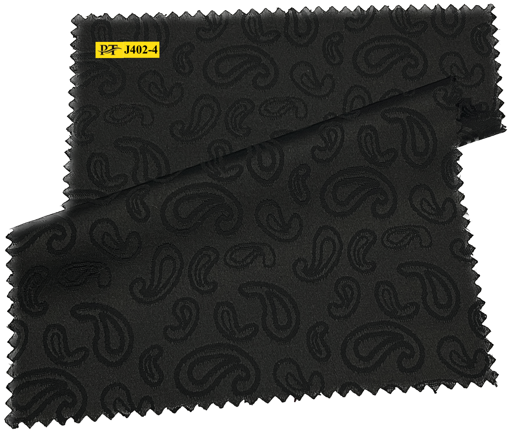 J402-4/P2-22010 Black Jacquard Pants Fabric