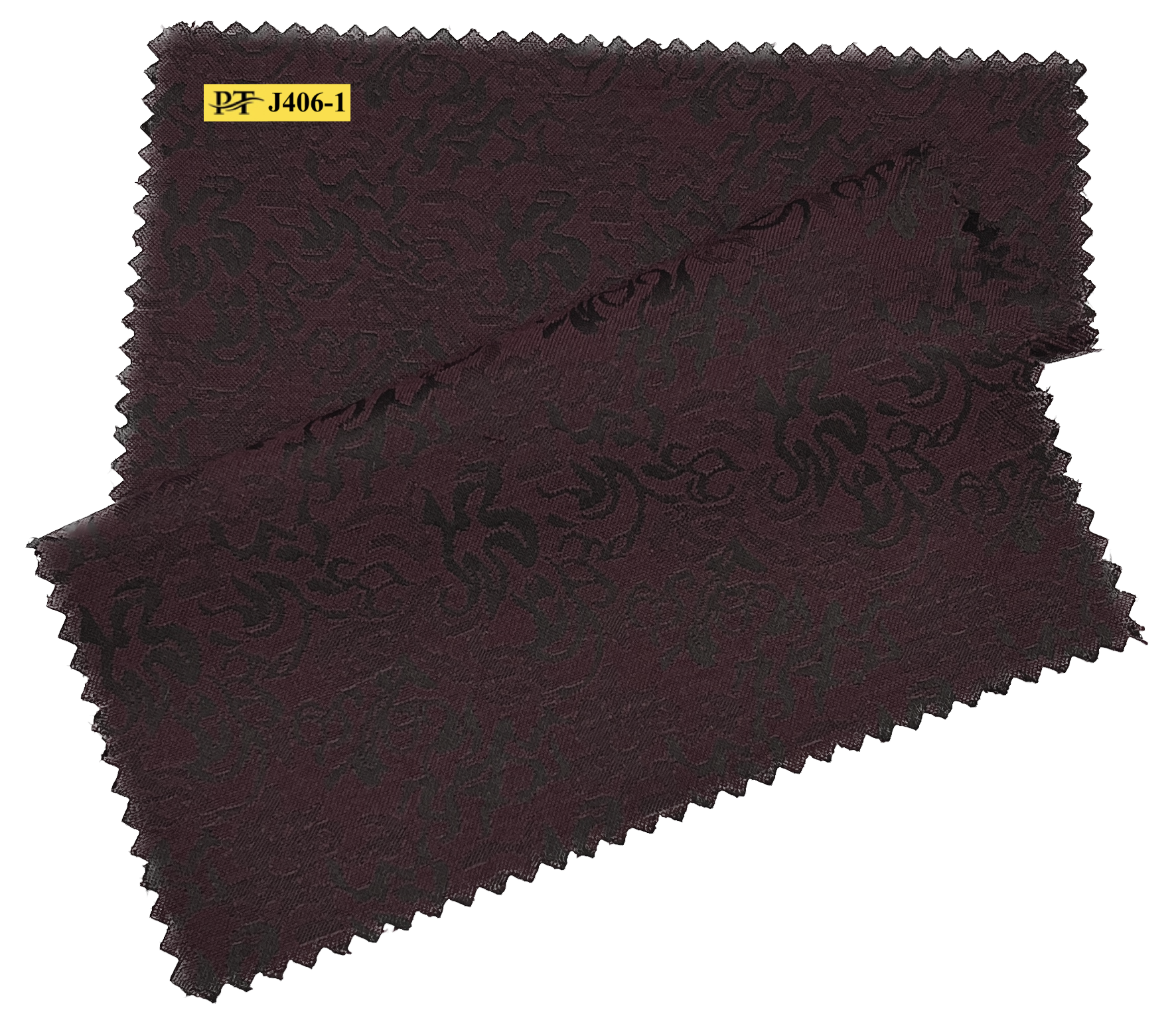J406-1/P2-22023 Burgundy Jacquard Pants Fabric