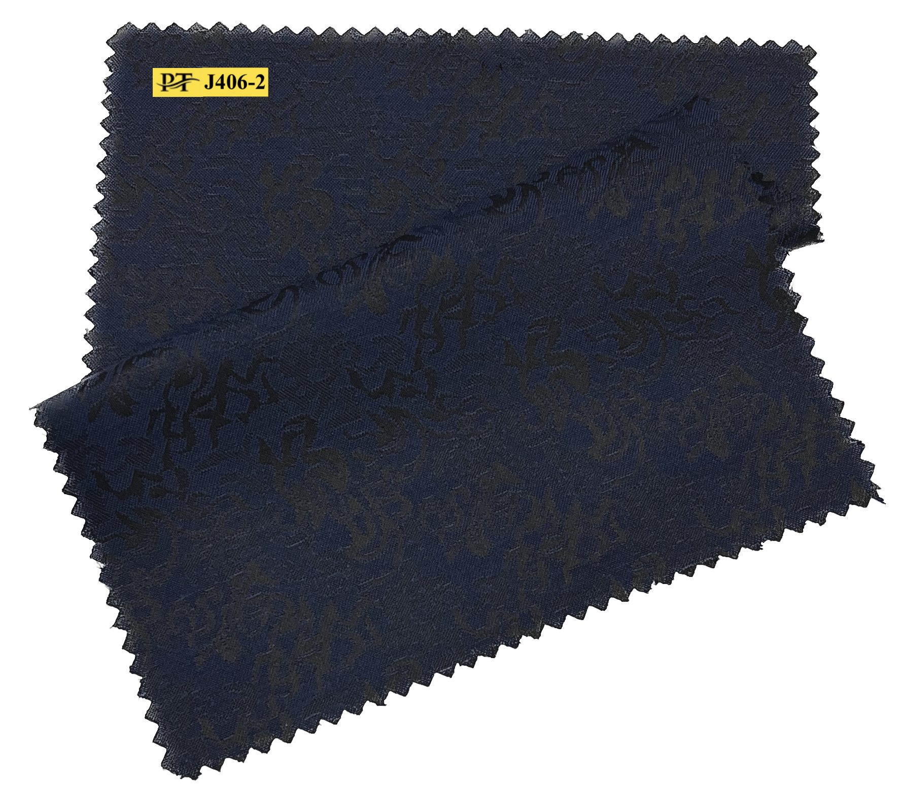 J406-2/P2-22024 Navy Jacquard Pants Fabric