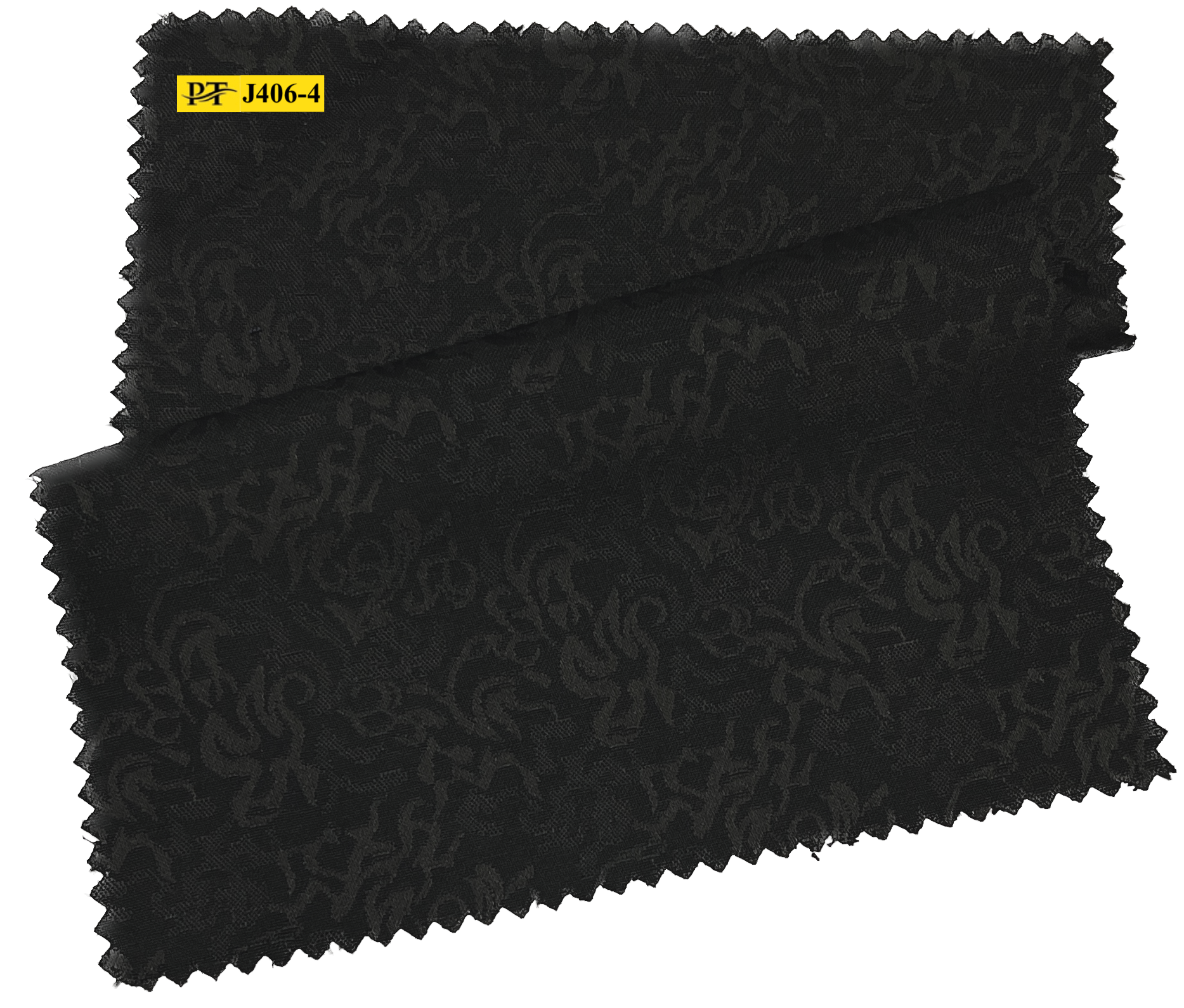 J406-4/P2-22026 Black Jacquard Pants Fabric