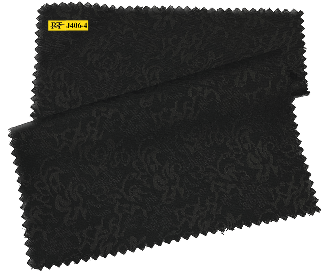 J406-4/P2-22026 Black Jacquard Jacket Fabric