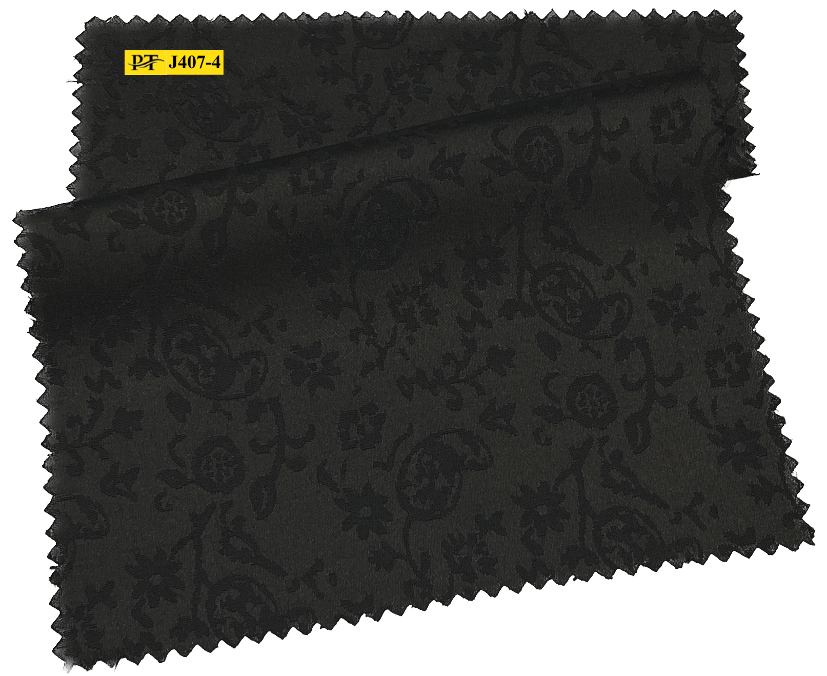 J407-4/P2-22030 Black Jacquard Pants Fabric