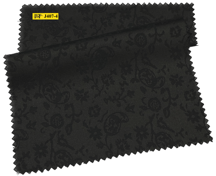J407-4/P2-22030 Black Jacquard Suit Fabric