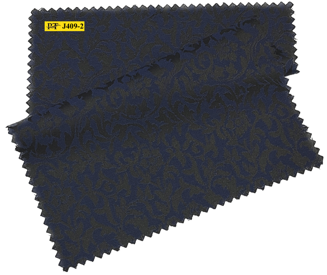 J409-2/P2-22036 Navy Blue Jacquard Vest Fabric