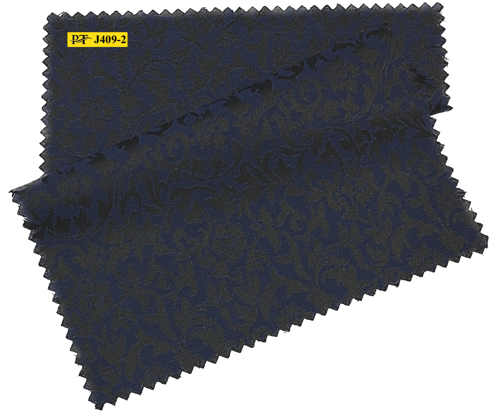 J409-2/P2-22036 Navy Blue Jacquard Suit Fabric