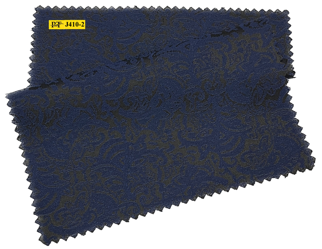 J410-2/P2-22040 Navy Blue Jacquard Vest Fabric