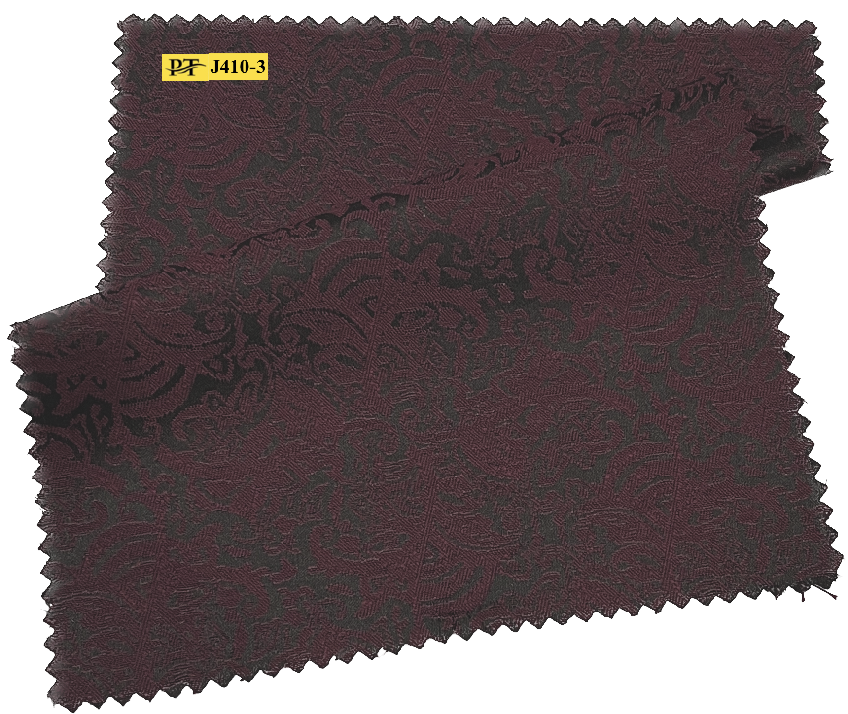 J410-3/P2-22041 Burgundy Jacquard Jacket Fabric