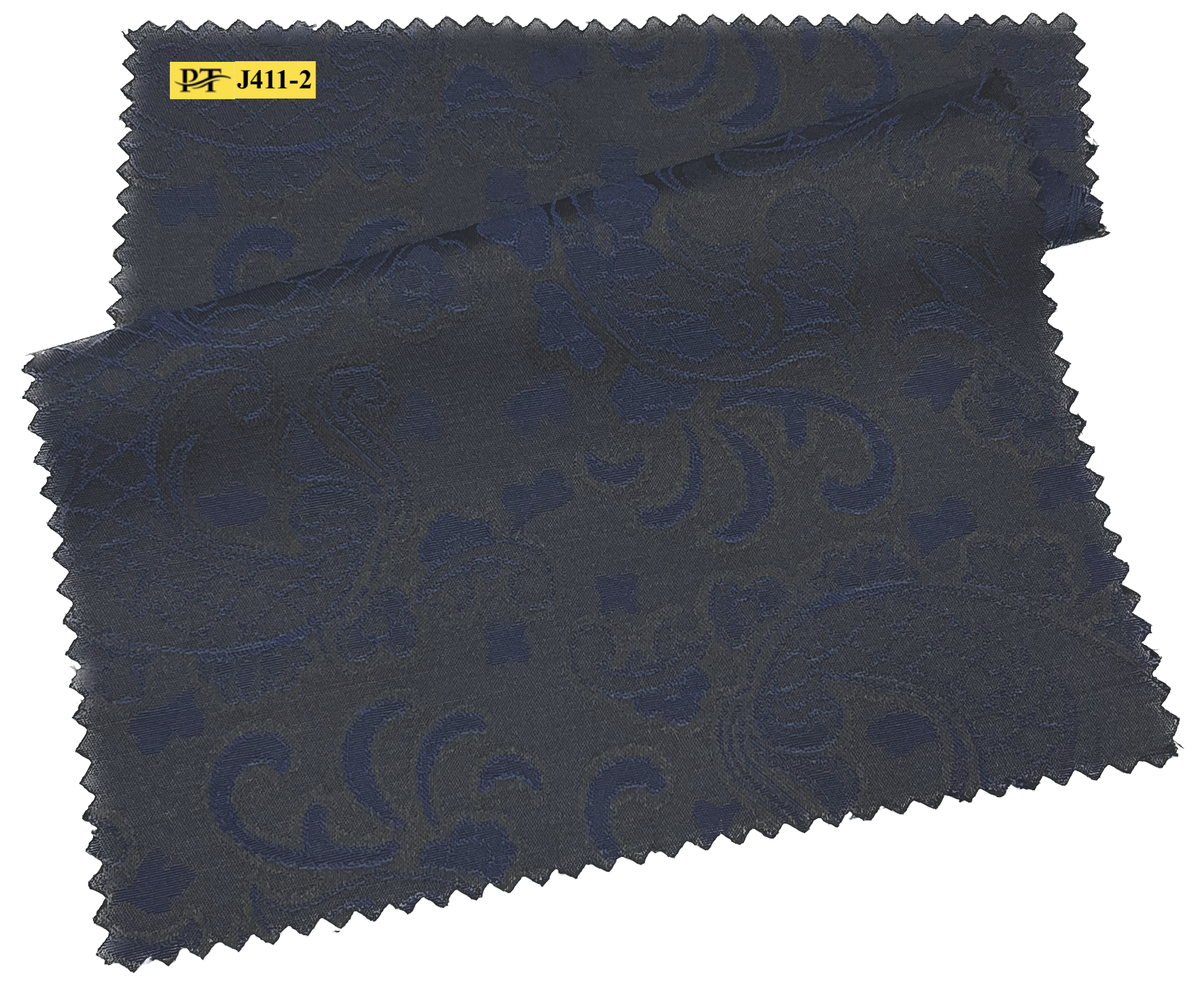 J411-2/P2-22044 Navy Blue Jacquard Jacket Fabric
