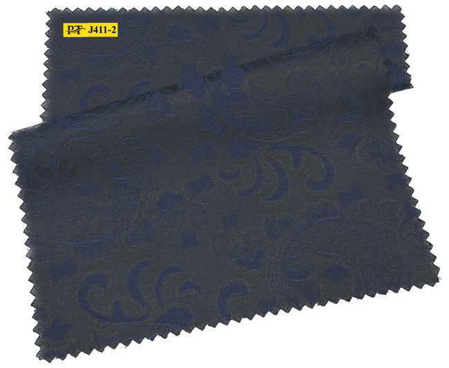 J411-2/P2-22044 Navy Blue Jacquard Jacket Fabric