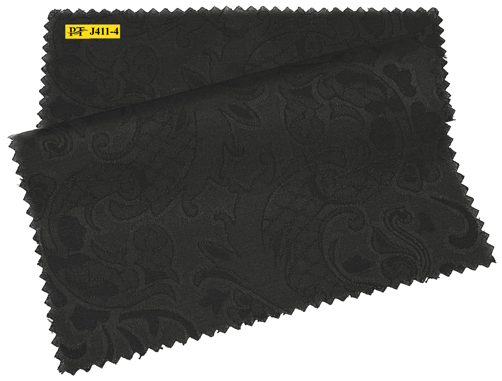 J411-4/P2-22046 Black Jacquard Jacket Fabric