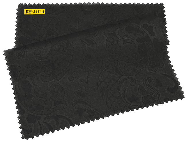 J411-4/P2-22046 Black Jacquard Suit Fabric