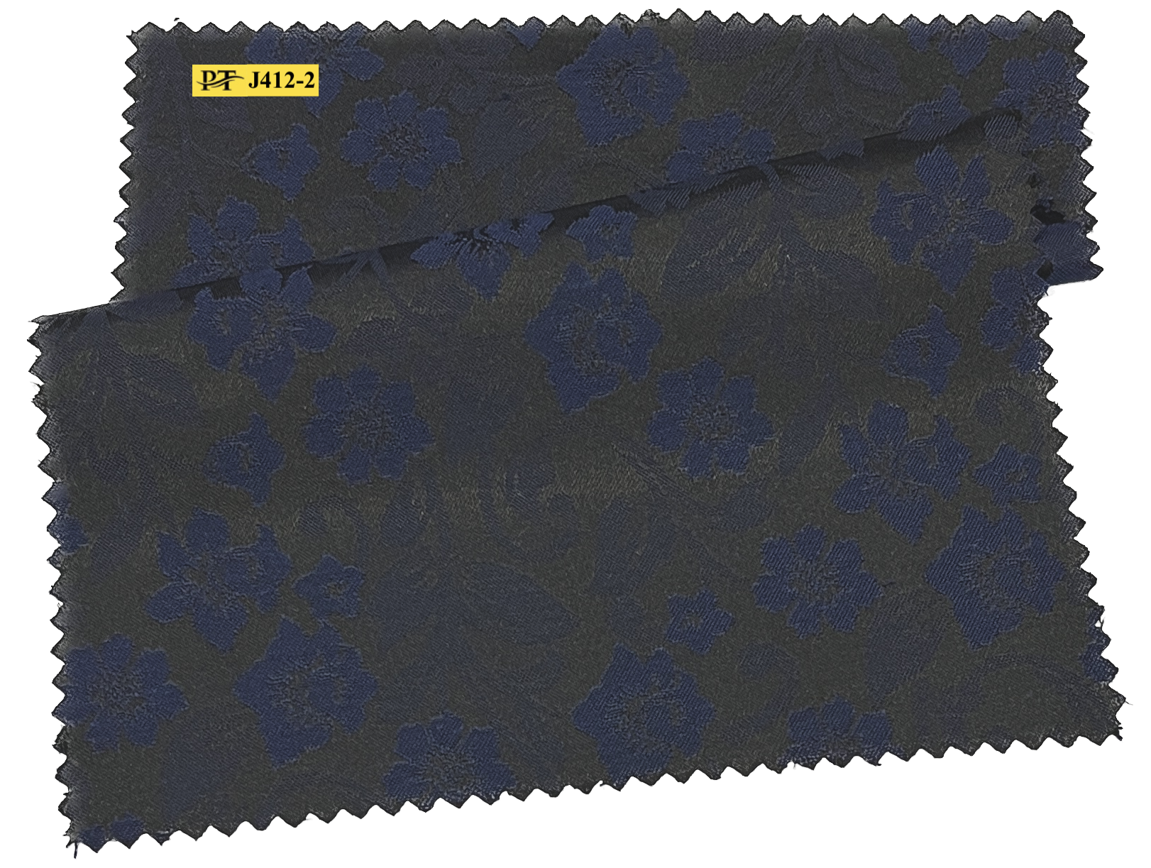 J412-2/P2-22048 Navy Blue Jacquard Suit Fabric