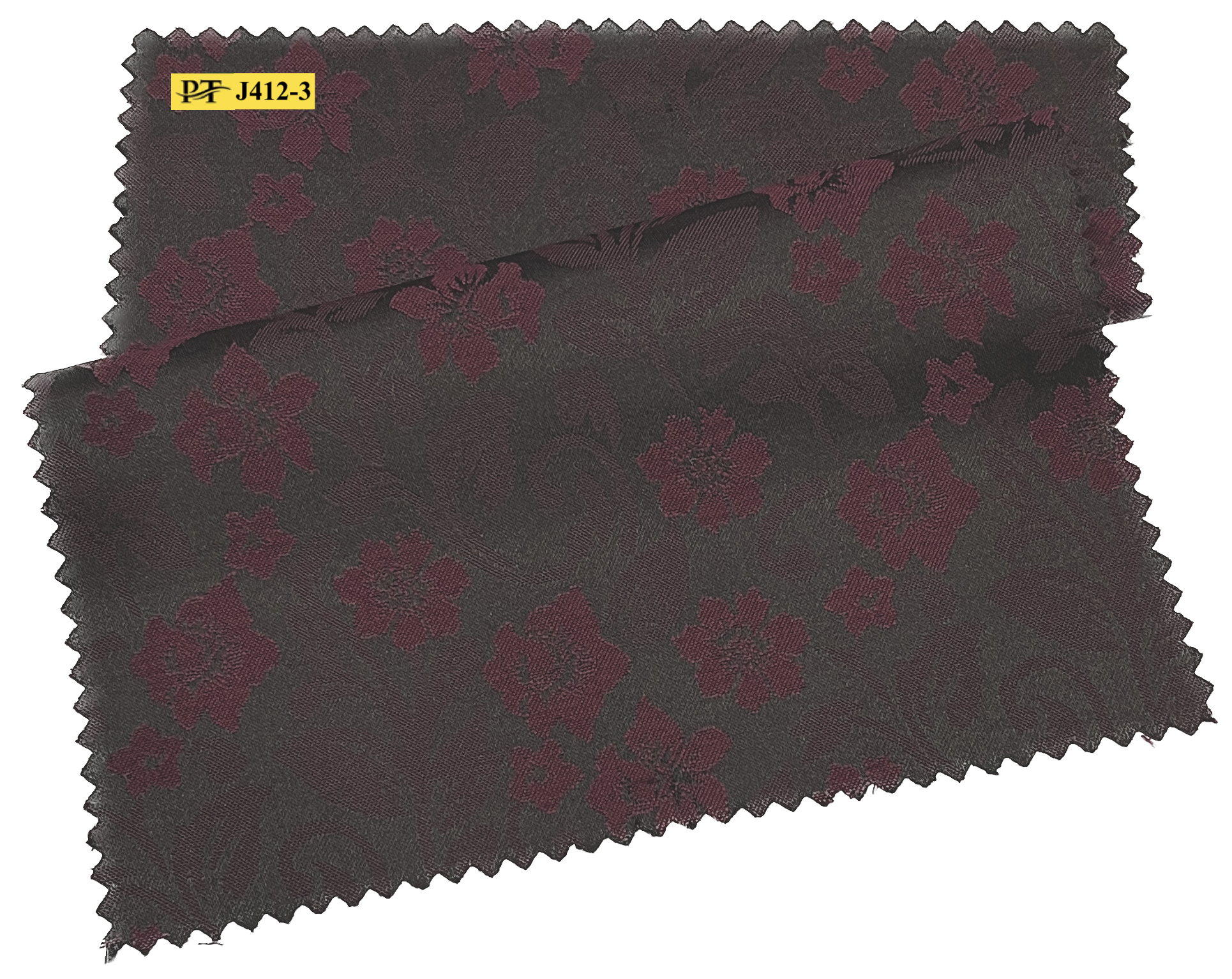 J412-3/P2-22049 Burgundy Jacquard Suit Fabric