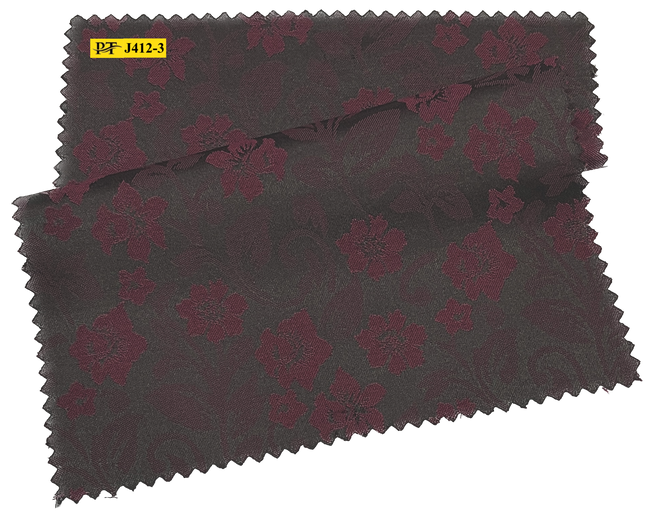J412-3/P2-22049 Burgundy Jacquard Suit Fabric