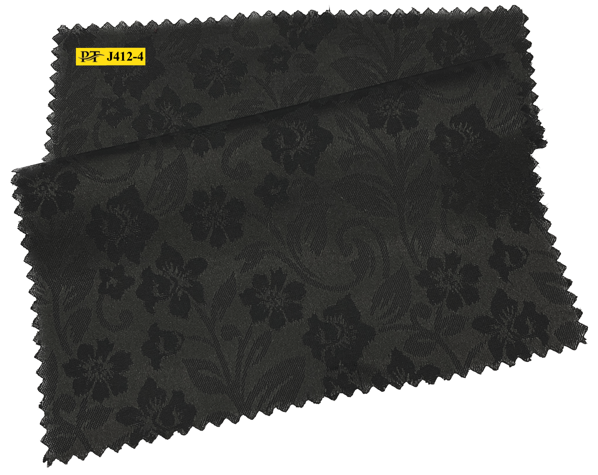 J412-4/P2-22050 Black Jacquard Suit Fabric