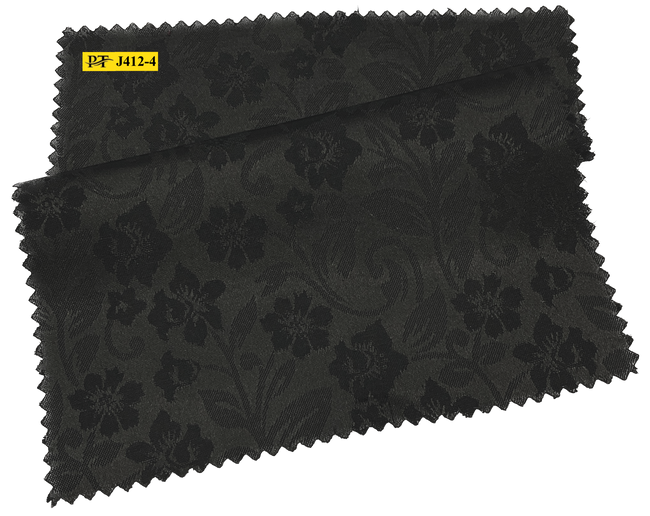 J412-4/P2-22050 Black Jacquard Jacket Fabric