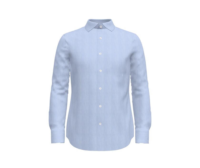 Light Blue and White Micro Stripe Shirt