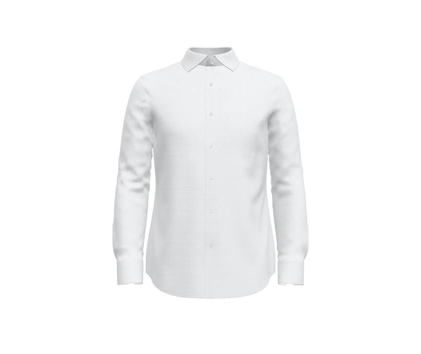 White Oxford Self Texture Shirt