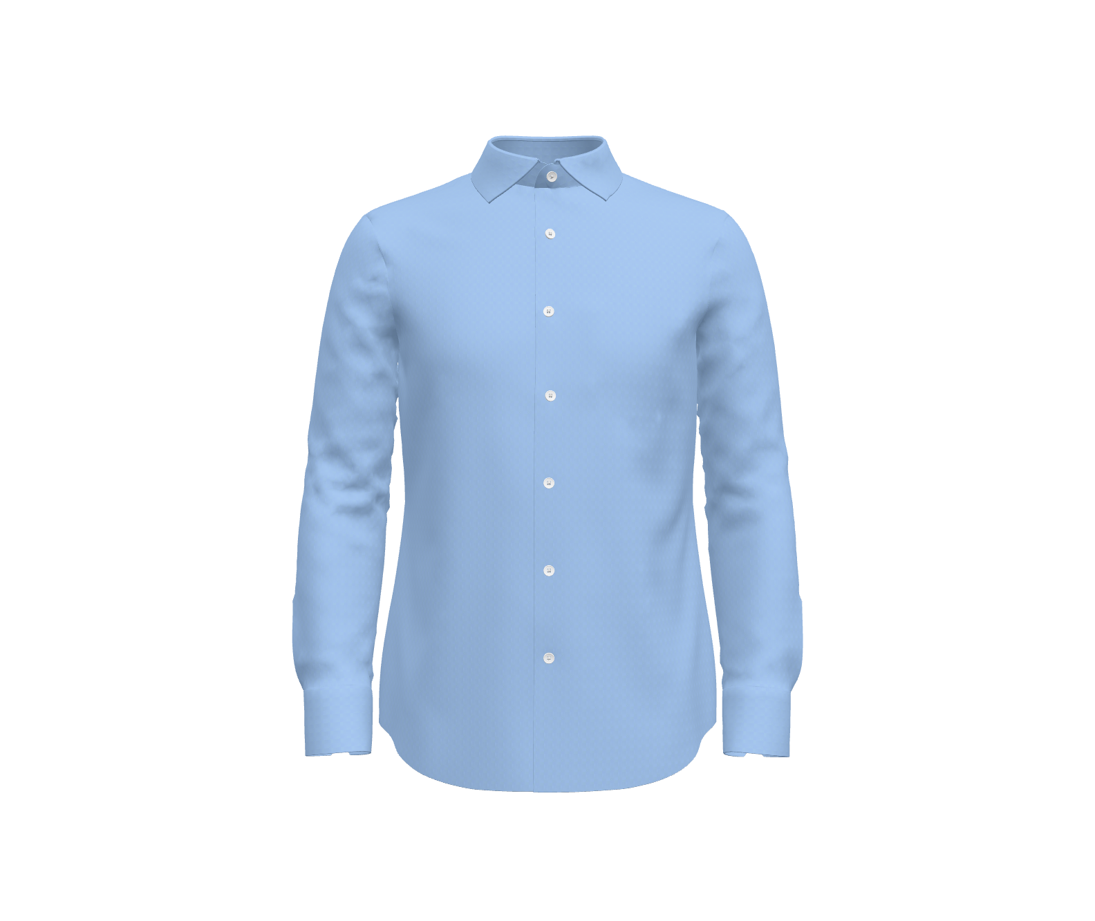 Blue Oxford Self Texture Shirt