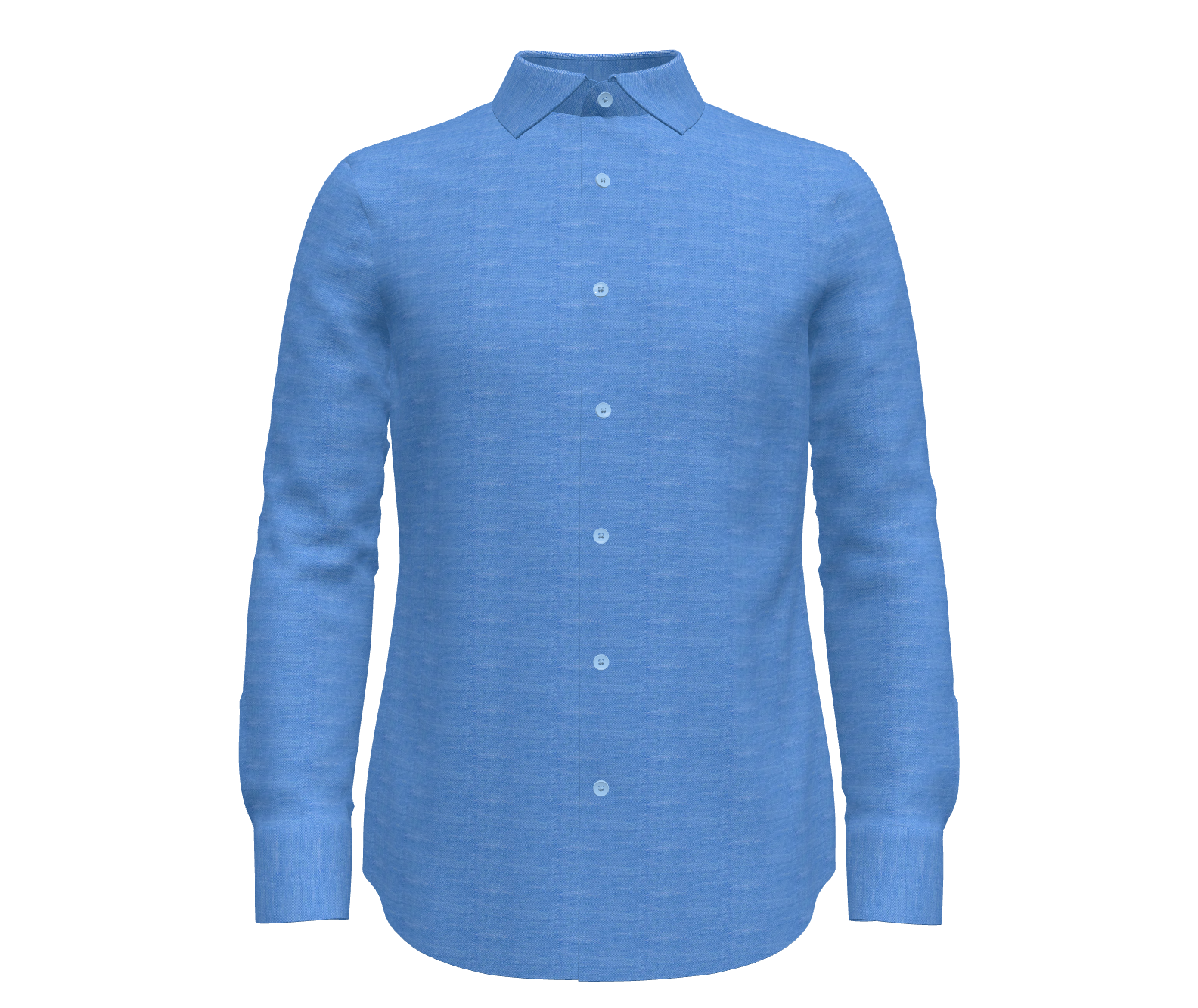 Navy Oxford Self Texture Shirt