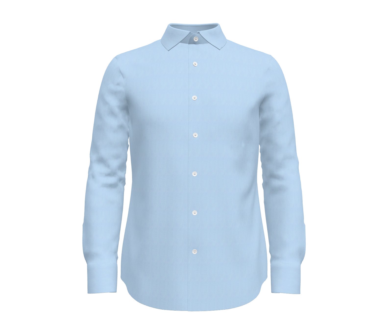 Light Blue Herringbone Shirt