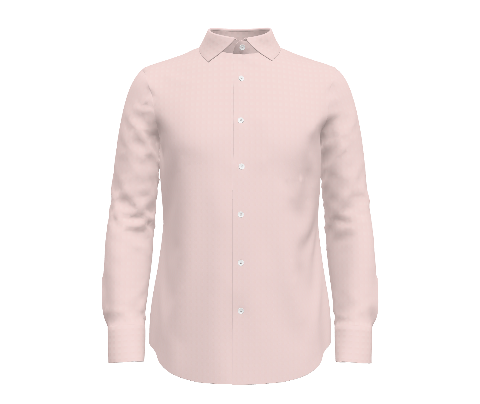 Pink Micro Herringbone Shirt