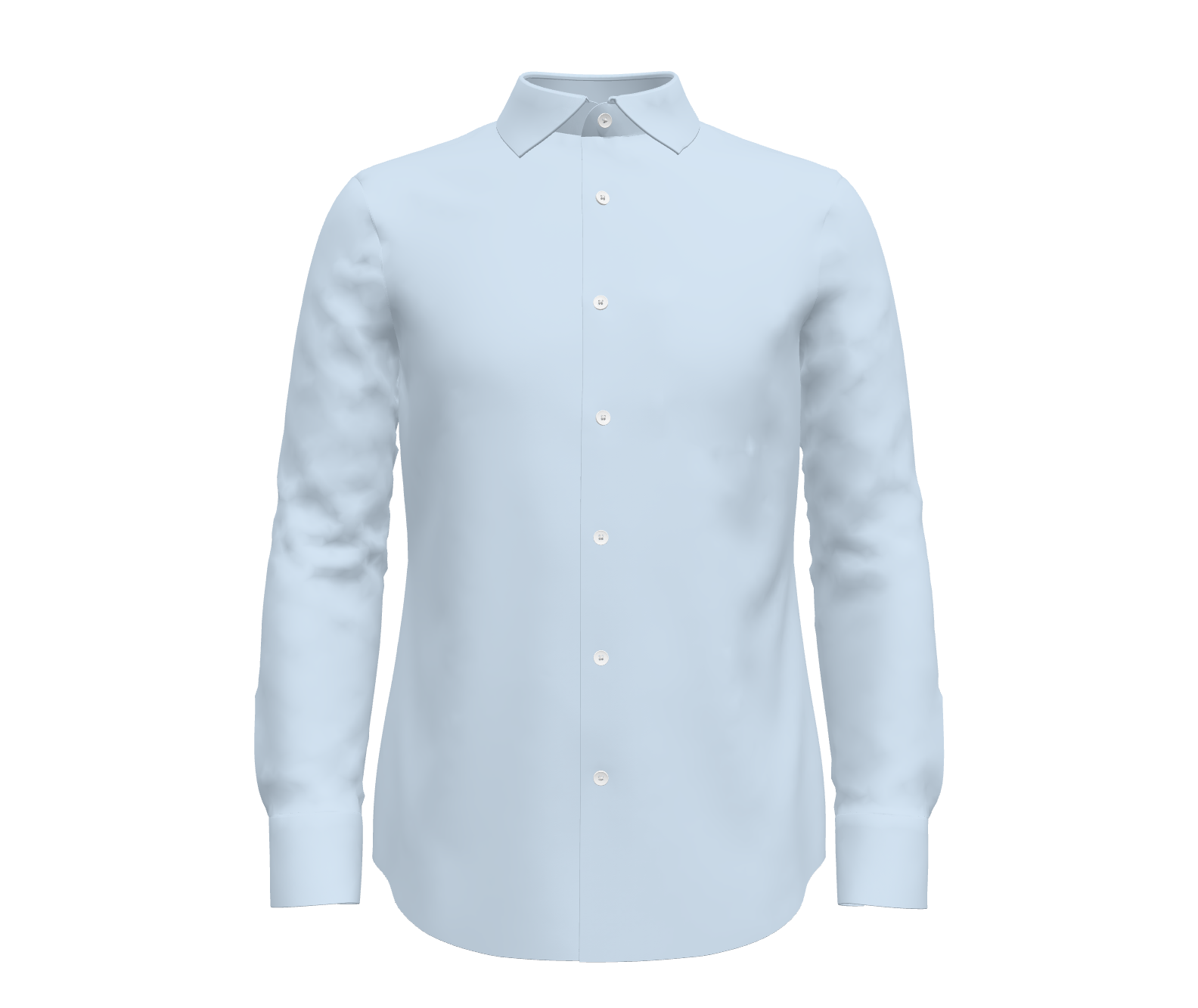 Light Blue Micro Herringbone Shirt