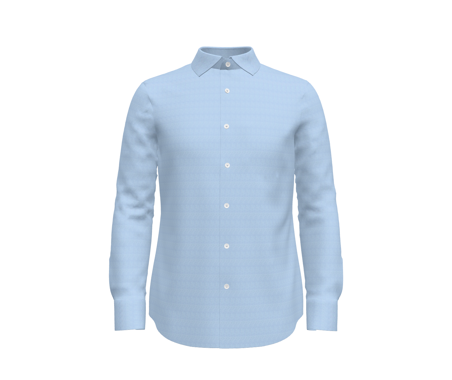 Sky Blue Micro Herringbone Shirt