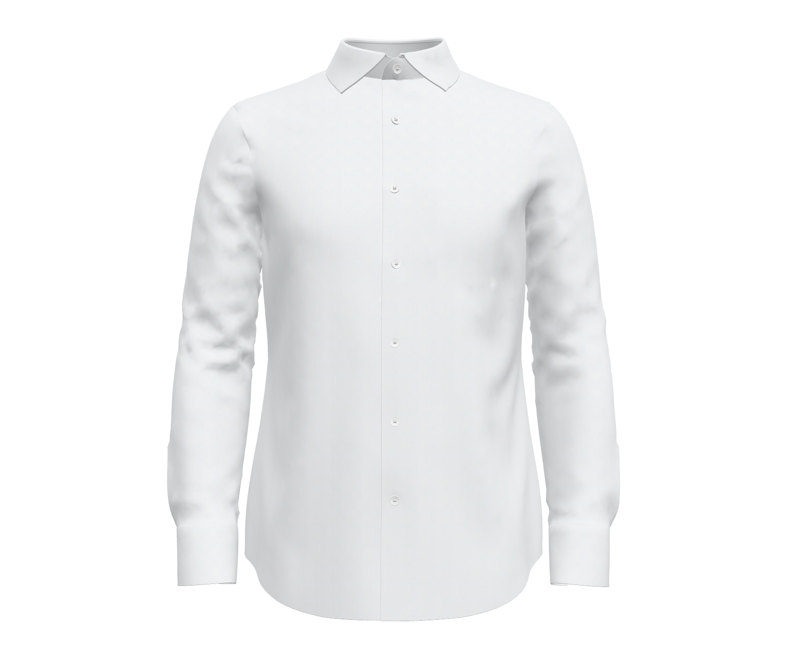 White Herringbone Shirt